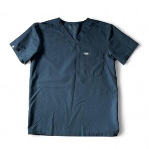 FIGS Leon Three-Pocket Technical Collection‎ Navy Blue Scrub Men Medical Uniform